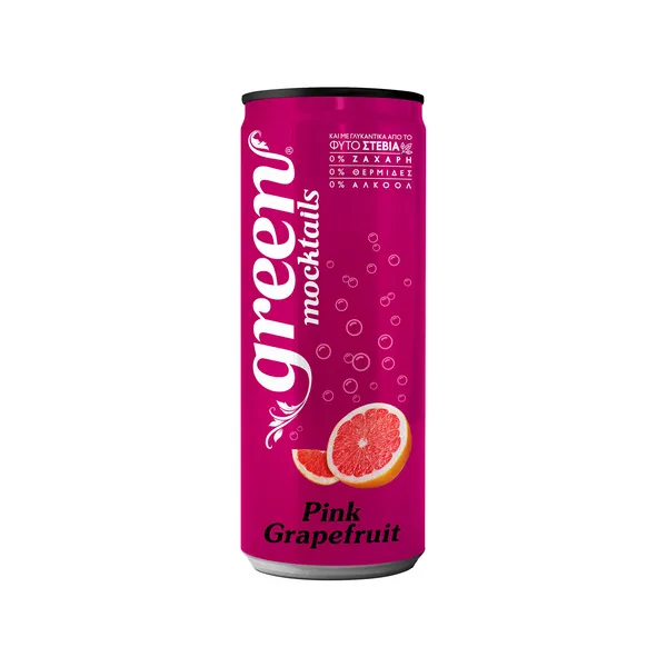 GREEN pink grapefruit 330ml 4τεμ