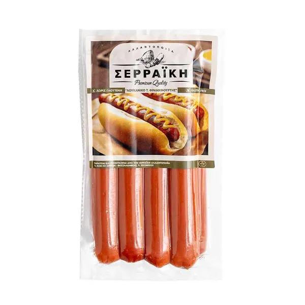 Creta Farms Εν Ελλάδι Λουκάνικα Φρανκφούρτης Χωρίς Γλουτένη 300γρ.