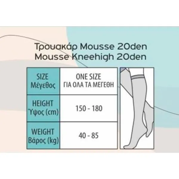 GLOW & BEAUTY Καλτσάκι Mouse 20Den Κάραμελ 2τμχ