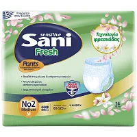 Sani Fresh Pants Εσώρουχα Ακράτειας Ν.2 Medium 14τεμ