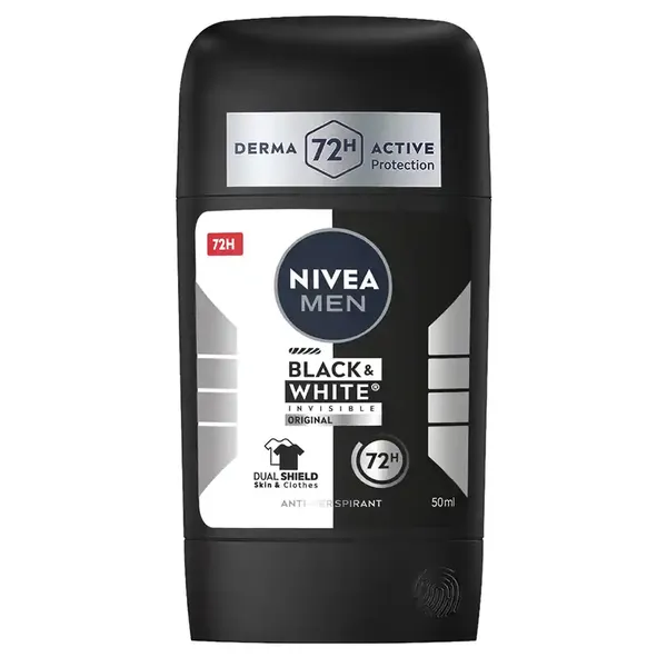 Nivea Men Original Αποσμητικό Black & White Invisible Στικ 50ml.