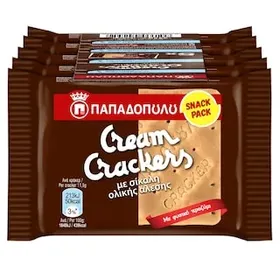CREAM CRACKERS Κράκερς Σίκαλης 5x43g