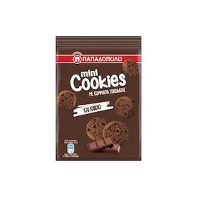 Mini Cookies Μπισκότα με Κομμάτια Σοκολάτας & Κακάο 70g