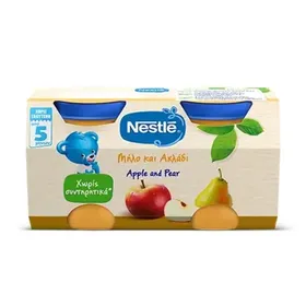 Παιδικές τροφές NESTLE ΜΕ ΕΚΠΤΩΣΗ 25% Σε βαζάκι μήλο & αχλάδι 2x125gr
