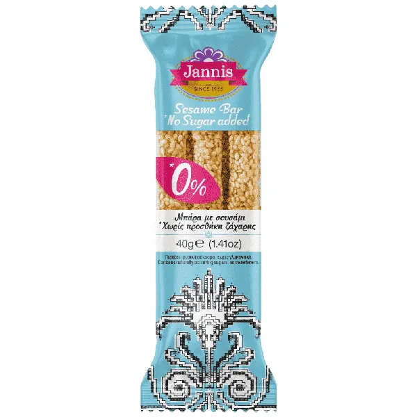 Jannis Μπάρα Με Σουσάμι Χωρίς Ζάχαρη 40gr