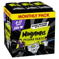 Πάνες-Βρακάκι για Αγόρι 8-12 ετών Ninjamas Pyjama Pants 54τεμ