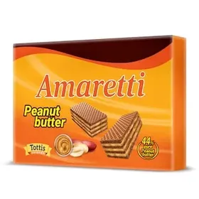 AMARETTI Γκοφρέτα Peanut Butter 68g