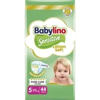BABYLINO Βρεφικές Πάνες Sensitive Cotton Soft No5 11-16 Kg 44 τμχ