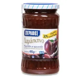 Μαρμελάδα Δαμάσκηνο Light με Φρουκτόζη Ζωγράφος 415 g
