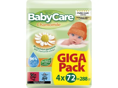 Μωρομάντηλα Refill Giga 4 x 72 τεμ.