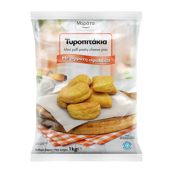 Τυροπιτάκια ΜΑΡΑΤΑ με Σφολιάτα 1kg