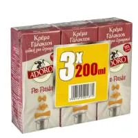 Κρέμα γάλακτος 15% λιπαρά Per Pasta Adoro 3x200 ml