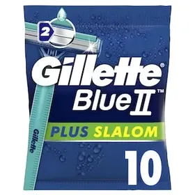 GILLETTE Ξυριστική Μηχανή Μιας Χρήσης Plus Slalom 10 Τεμάχια