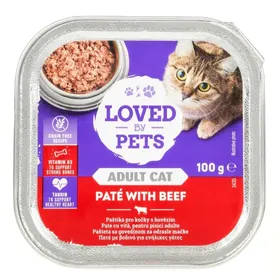 LOVED BY PETS Γατοτροφή Πατέ Βοδινό 100g
