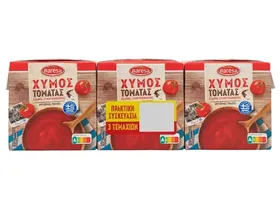 Τριπλέτα ελαφρά συμπυκνωμένος χυμός τομάτας