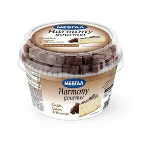 Μεβγάλ Harmony Gourmet Επιδόρπιο Γιαουρτιού Cookies Cream & Brownies 1% Λιπαρά 160γρ.