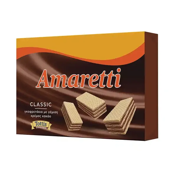 Γκοφρέτες AMARETTI κρέμα κακάο 68γρ.