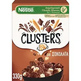 CLUSTERS Δημητριακά Ολικής Άλεσης με Σοκολάτα 330g