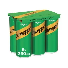 SCHWEPPES INDIAN Tonic Water, MOJITO 6x330ml