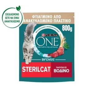 Purina ONE Sterilcat Βοδινό & Σιτάρι 800gr