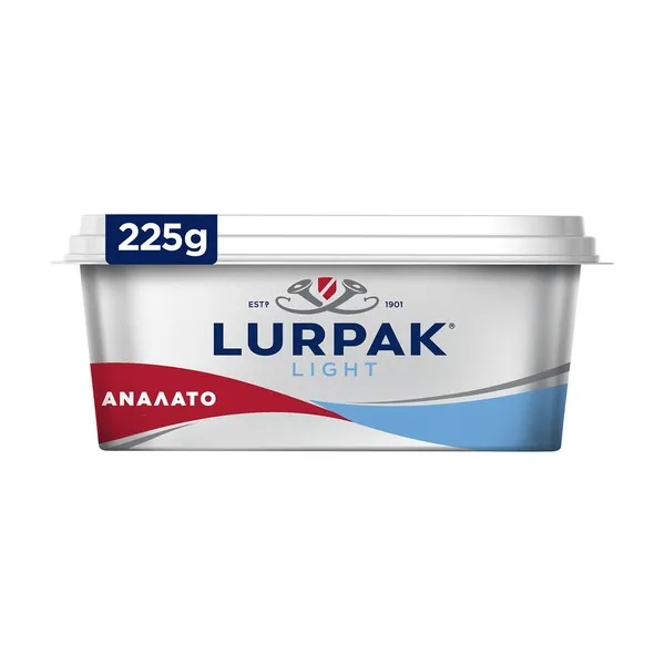 LURPAK Light Μείγμα Λιπαρών Υλών για Επάλειψη με Μειωμένα Λιπαρά Ανάλατο 225g
