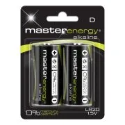 MASTER ENERGY Αλκαλικές Μπαταρίες D 2τεμ