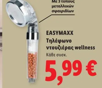 Τηλέφωνο ντουζιέρας wellness