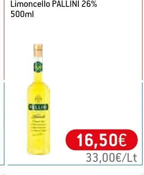 Limoncello PALLINI 26% 500ml
